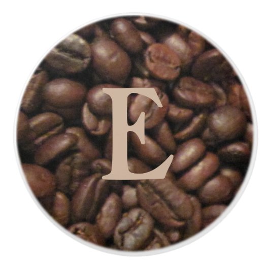 Grains de café faits sur commande - bouton de (Devant)