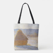 Grainstack in Morning, sneeuweffect door Claude Mo Draagtas (Achterkant)