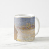 Grainstack in Morning, sneeuweffect door Claude Mo Koffiemok (Voorkant rechts)