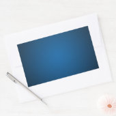 Grainy Blue-Black Vignette Rechthoekige Sticker (Envelop)