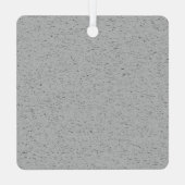 Grainy Plain Grey Kleurontwerp Metalen Ornament (Achterkant)