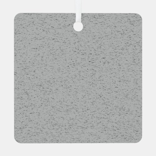 Grainy Plain Grey Kleurontwerp Metalen Ornament (Achterkant)
