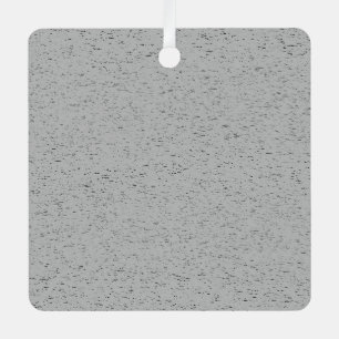 Grainy Plain Grey Kleurontwerp Metalen Ornament