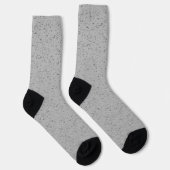 Grainy Plain Grey Kleurontwerp Sokken (Rechts)