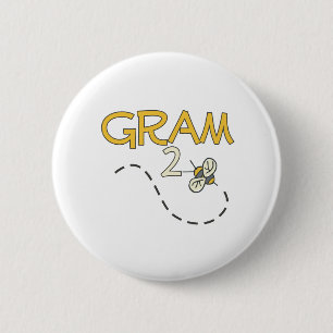 Gram 2 Bee Ronde Button 5,7 Cm