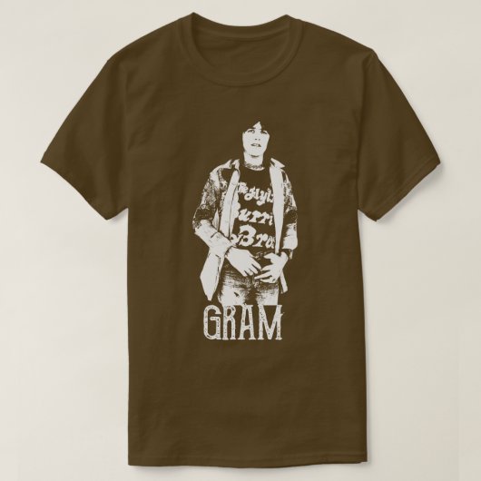 Gram het witte stencil t-shirt (Design voorkant)