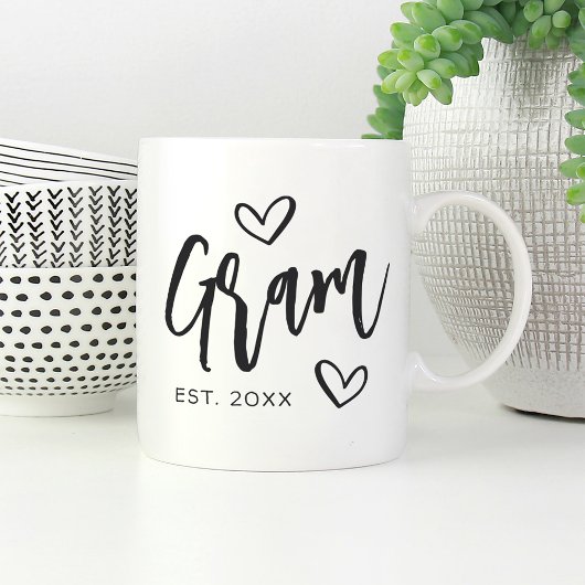 Gram Jaar van opgezette oma Koffiemok