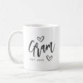 Gram Jaar van opgezette oma Koffiemok (Links)