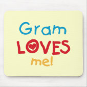 Gram Loves Me T-shirts en geschenken Muismat (Voorkant)