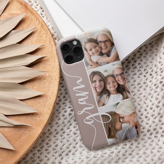 Gram Script Grandma Photo Collage Case-Mate iPhone Case