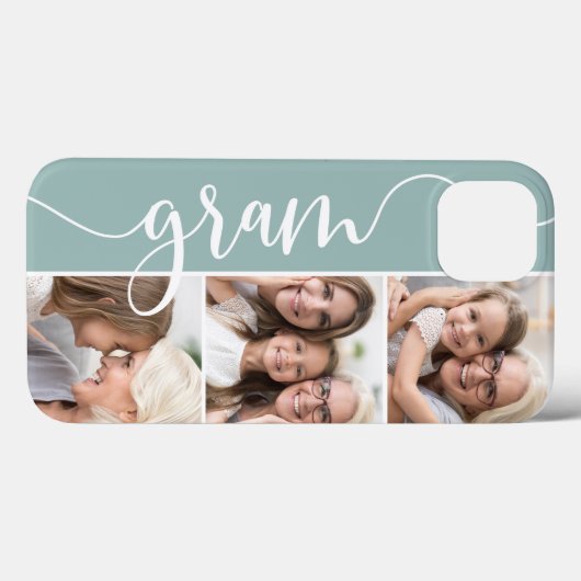 Gram Script Grandma Photo Collage Case-Mate iPhone Case (Achterkant (horizontaal))