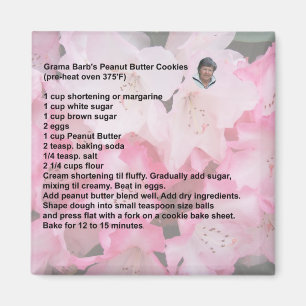 Grama Barb's Peanut Butter Cookies magnet Magneet