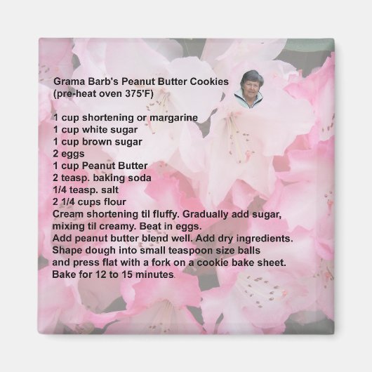 Grama Barb's pindakaas koekjes magneet (Voorkant)