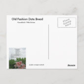 GramaBarb's Date Loaf Recipe Briefkaart (Achterkant)