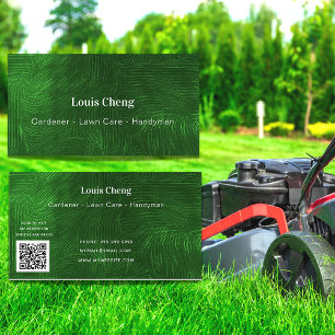 Gramgras handyman QR code Visitekaartje