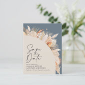 Graminée pampas bleue botanique moderne carte de s (Debout devant)