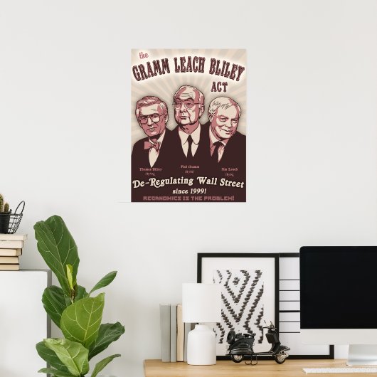 Gramm Leach Bliley Act Poster (Thuiskantoor)