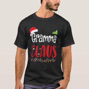 Gramma Claus Matching Family kerstpyjama Xma T-shirt