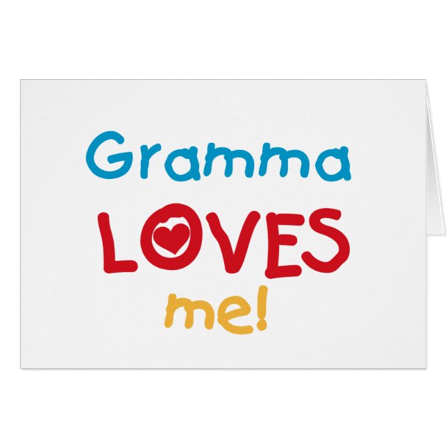 Gramma Loves Me T-shirts en geschenken (Voorkant Horizontaal)