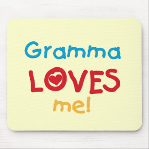 Gramma Loves Me T-shirts en geschenken Muismat