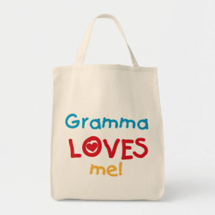Gramma Loves Me T-shirts en geschenken Tote Bag