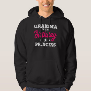Gramma van de Birthday Princess Party Bday Celebra Hoodie
