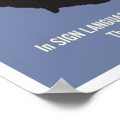 Grammaire faciale. Une affiche de classe ASL. (Coin)