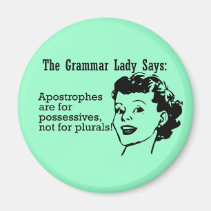 Grammar Lady Apostrophes Magnets