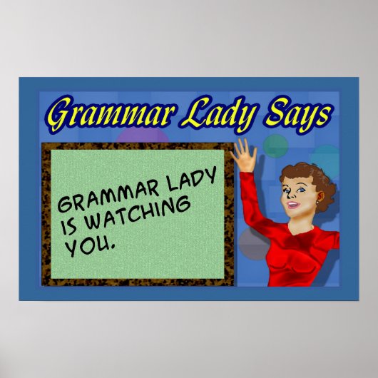 Grammar Lady Posters (Voorkant)