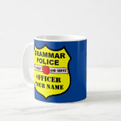 Grammar Police Personnalisable Enseignant Mug (Devant gauche)