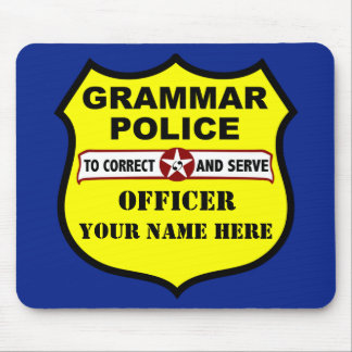 Grammar Politie  Mousepad Muismat