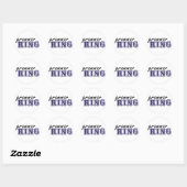 Grammatica King Ronde Sticker (Vel)