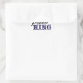 Grammatica King Ronde Sticker (Tas)