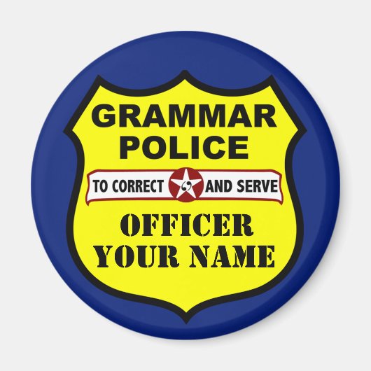 Grammatica Politie  Magneet (Voorkant)
