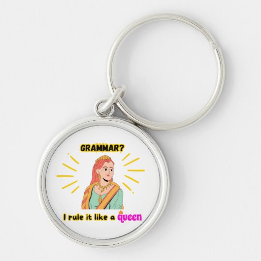 Grammatica Queen Sleutelhanger (Voorkant)