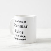 grammatica-regels koffiemok (Voorkant links)