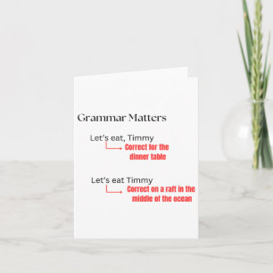Grammatica S Joke Sticker Kaart