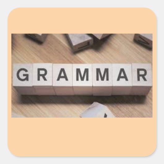 Grammatica Tegels Sticker (Voorkant)