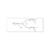 Grammaticaal getekend Vrolijk Kerstfeest Rubberstempel (Afrduk)