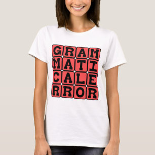 Grammaticale fout, grammaticafout t-shirt