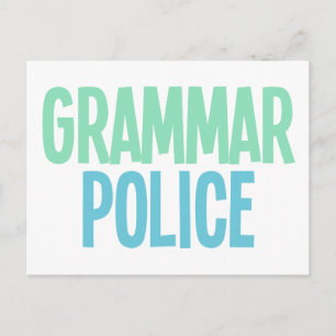 Grammatipolitie Briefkaart