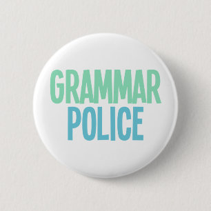 Grammatipolitie Ronde Button 5,7 Cm