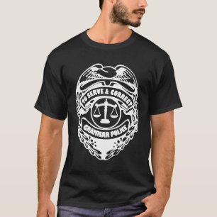 Grammatische politie om Grammar te dienen en te co T-shirt