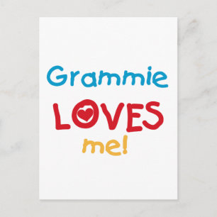 Grammie Loves Me T-shirts en geschenken Briefkaart
