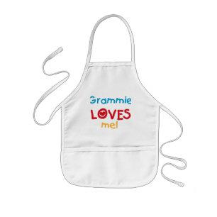 Grammie Loves Me T-shirts en geschenken Kinder Schort