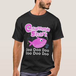 Grammie Shark Cute Grandma Fish Nonnie Fish Slim F T-shirt