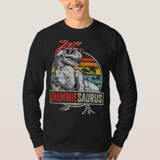 Grammiesaurus T Rex Dinosaur Grammie Saurus Family T-shirt