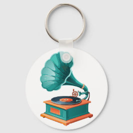 Grammofoon Sleutelhanger