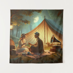 grammofoonwandtapijt wandkleed