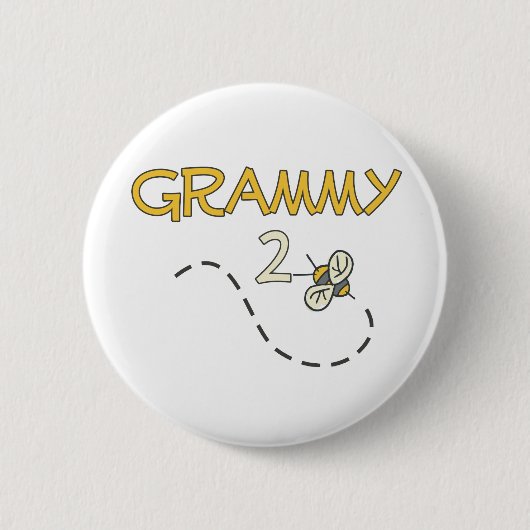 Grammy 2 Bee Ronde Button 5,7 Cm (Voorkant)